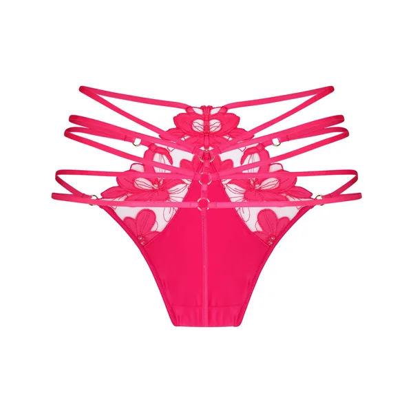 String Taille Haute Highleg Beatrice - Rose