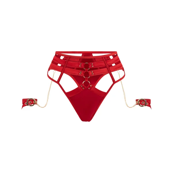 String taille haute échancré Noeki - Rouge