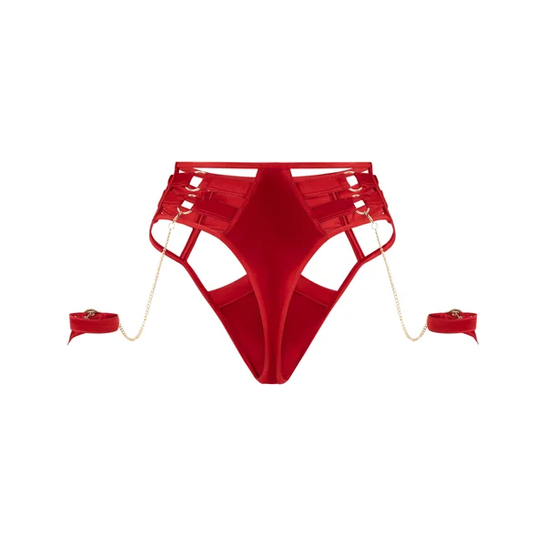 String taille haute échancré Noeki - Rouge