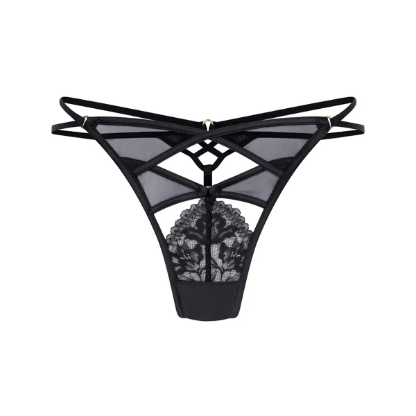 String échancré Amel - Noir