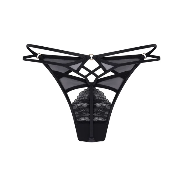String échancré Amel - Noir