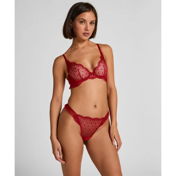String échancré Cordelie - Rouge