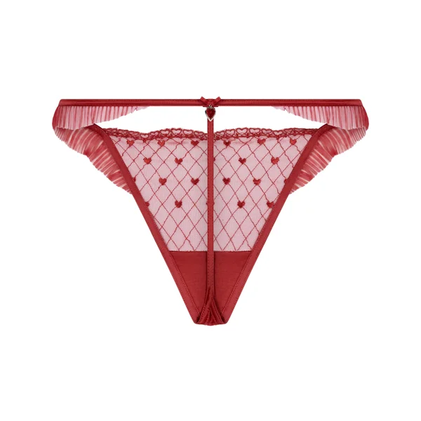 String échancré Cordelie - Rouge