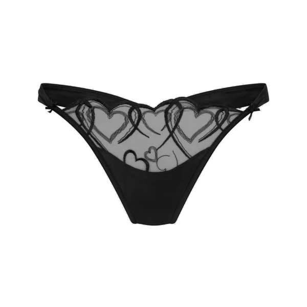 String échancré Olivia - Noir
