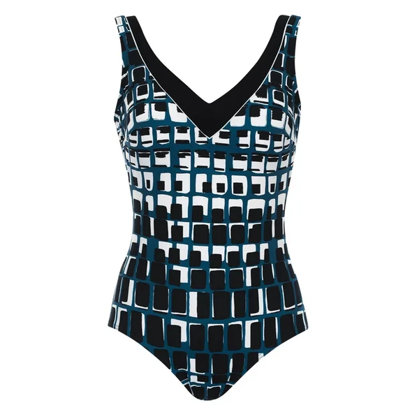 Sunflair - Maillot une piece E Blanc et Noir 16