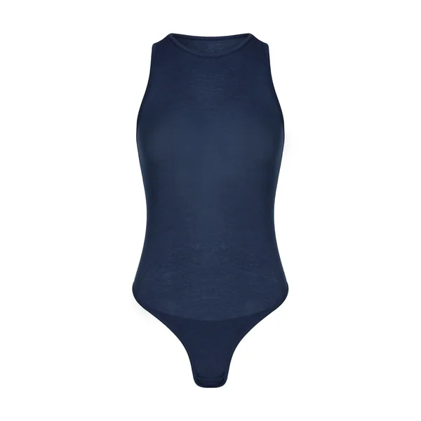super soft Body haut avec cachemire - Bleu