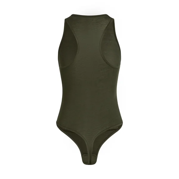 super soft Body haut avec cachemire - Vert