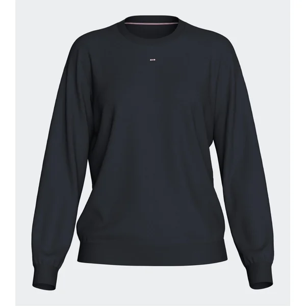 Sweat bleu marine uni pour femme