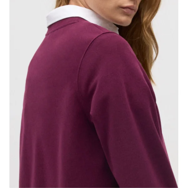 Sweat chaud à manches longues Rouge Berry femme