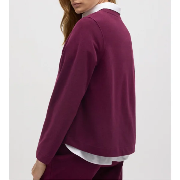 Sweat chaud à manches longues Rouge Berry femme