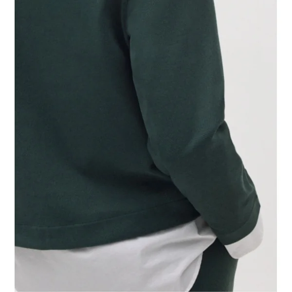 Sweat chaud à manches longues Vert Pin femme
