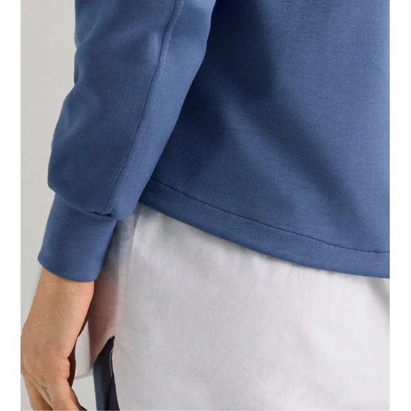 Sweat femme à col rond Bleu
