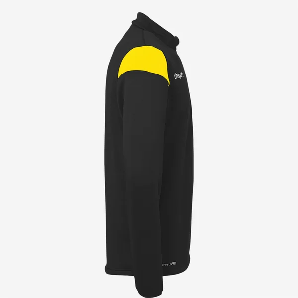 Sweat Shirt football Uhlsport Enfant - Squad27 1/4 Noir/Jaune