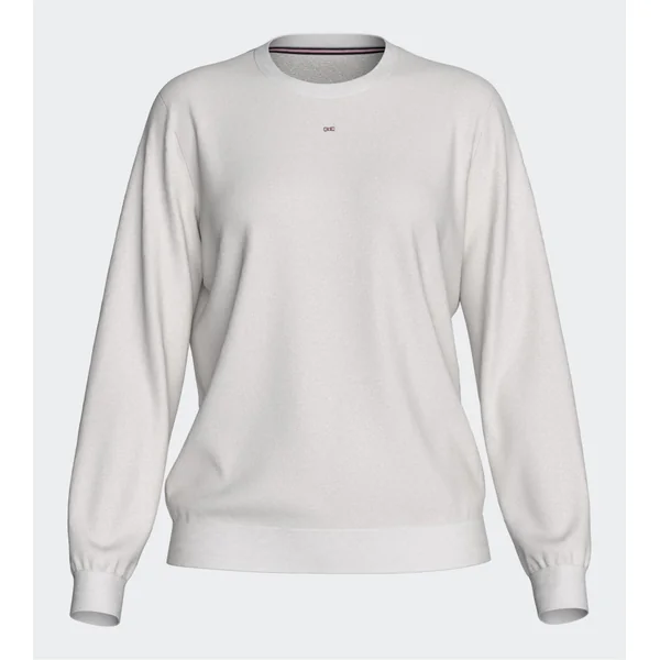 Sweat uni blanc cassé pour femme