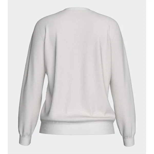 Sweat uni blanc cassé pour femme
