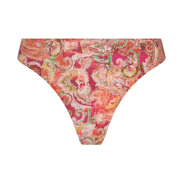 Tanga Cachemire en Fete Orange