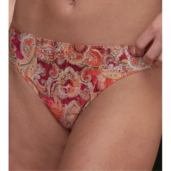 Tanga Cachemire en Fete Orange