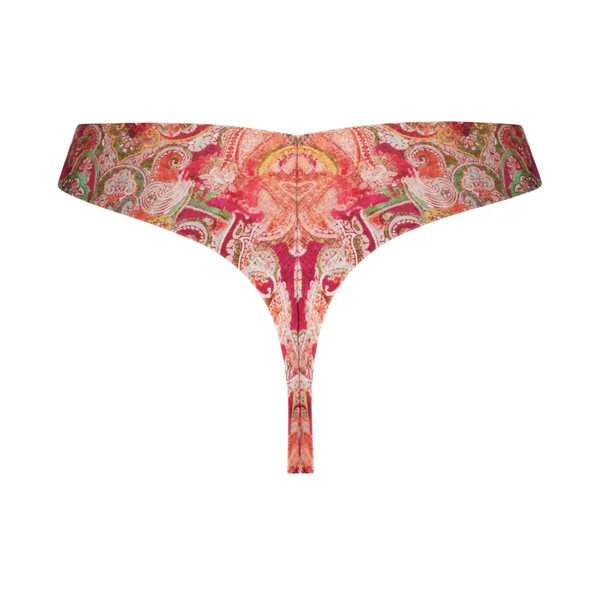 Tanga Cachemire en Fete Orange