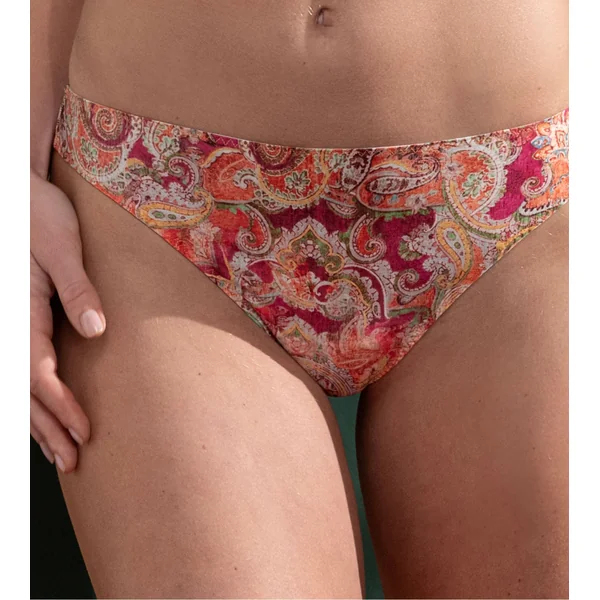 Tanga Cachemire en Fete Orange