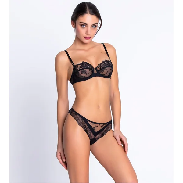 Tanga Couture Adorable en Sexy Noir