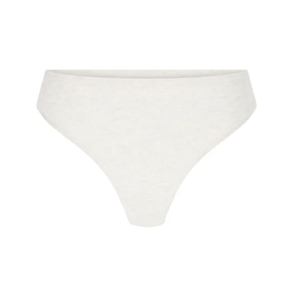 Tanga en coton doux - Beige