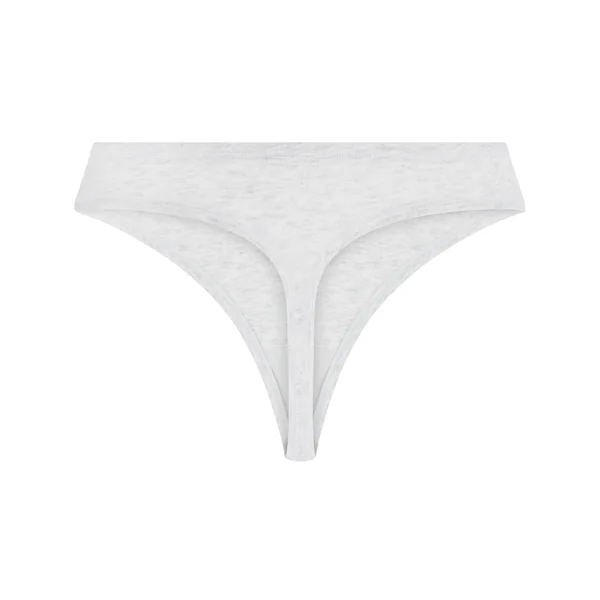 Tanga en coton doux - Gris