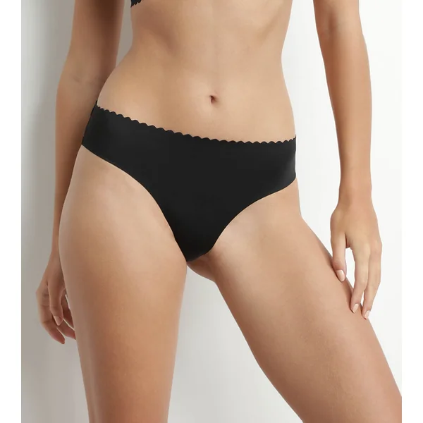 Tanga femme en tulle Noir Dim Body Touch Cheeky