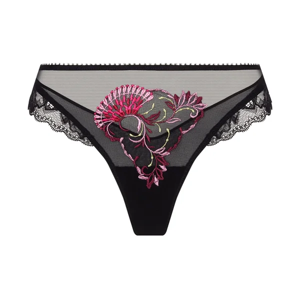 Tanga Floraison Passion Safran Rose