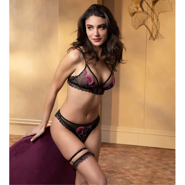 Tanga Floraison Passion Safran Rose