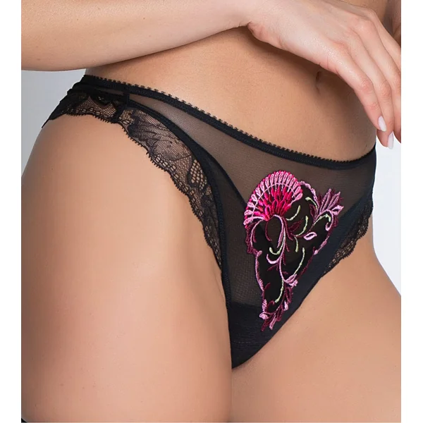 Tanga Floraison Passion Safran Rose