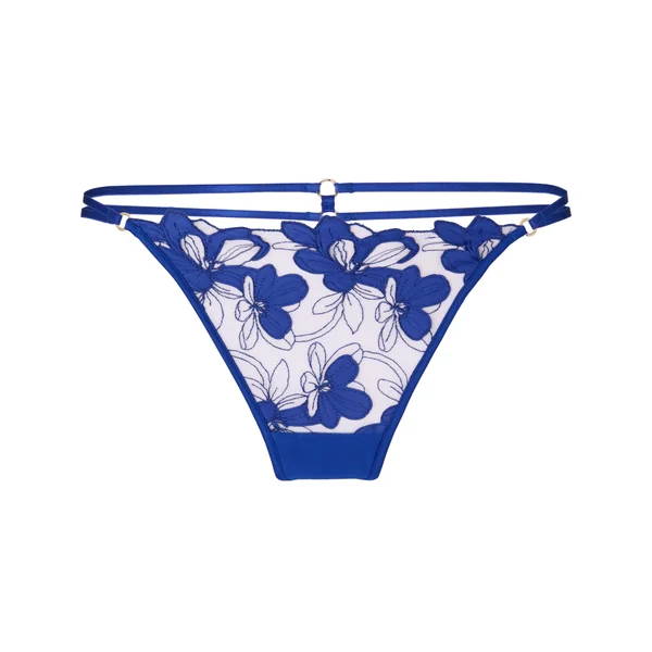 Tanga Taille Haute Beatrice - Bleu