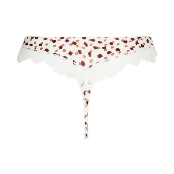 Tanga à pois et dentelle Belle à craquer Pépites de Chocolat
