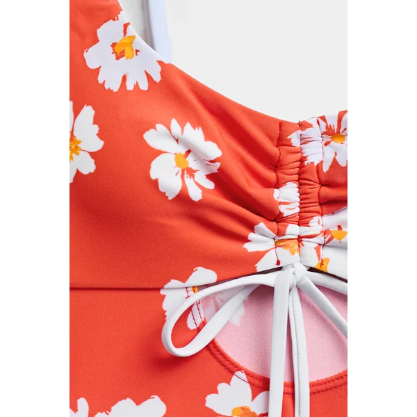 Tankini floral extra échancré