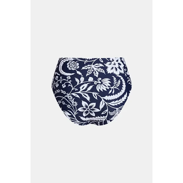 Tankini ruché bleu et bas