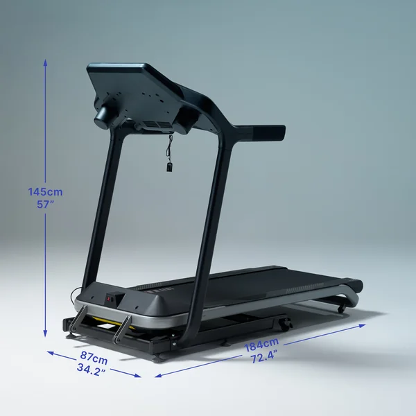 Tapis de course pliable 22km/h, Challenge Run garanti par Decathlon