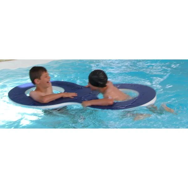 Tapis flottant piscine Sarneige - Radeau Figure 8 bleu