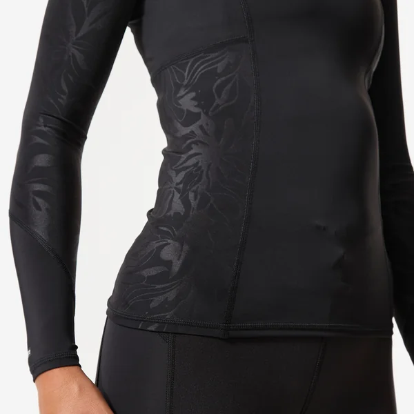 Tee shirt anti uv manches longues femme, 900 Lou Eclipse noir