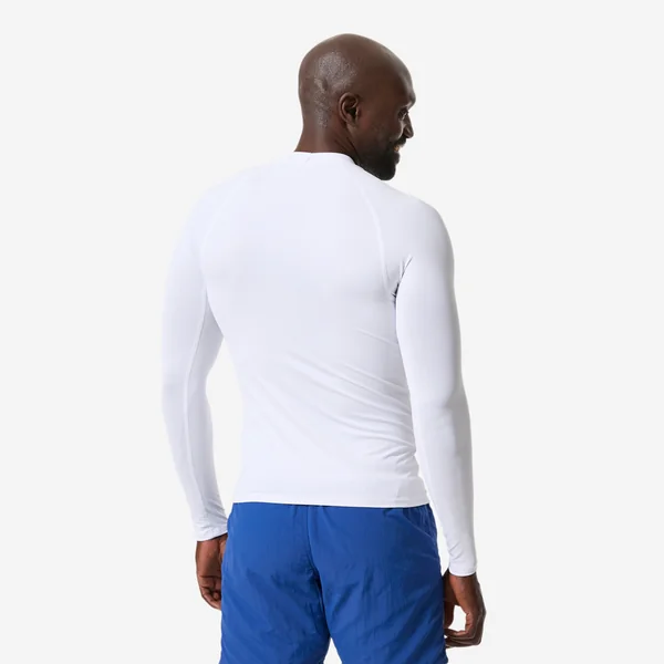 Tee shirt anti uv surf top 100 manches longues homme blanc