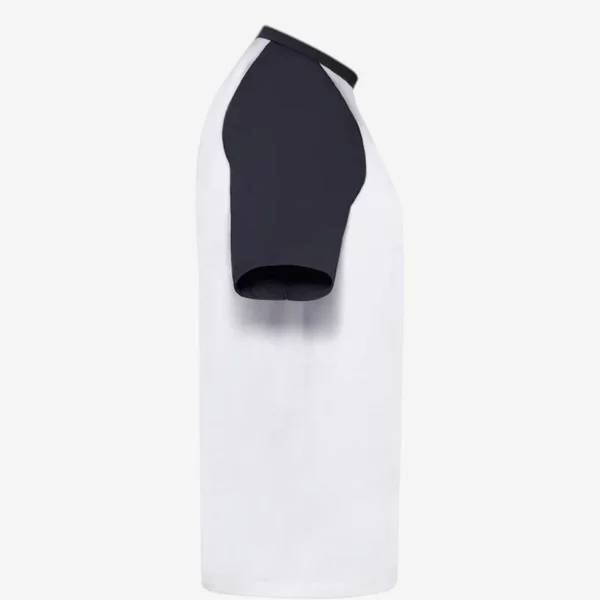 Tee-shirt MC mixte Fruit Of The Loom - Blanc/Bleu Marine