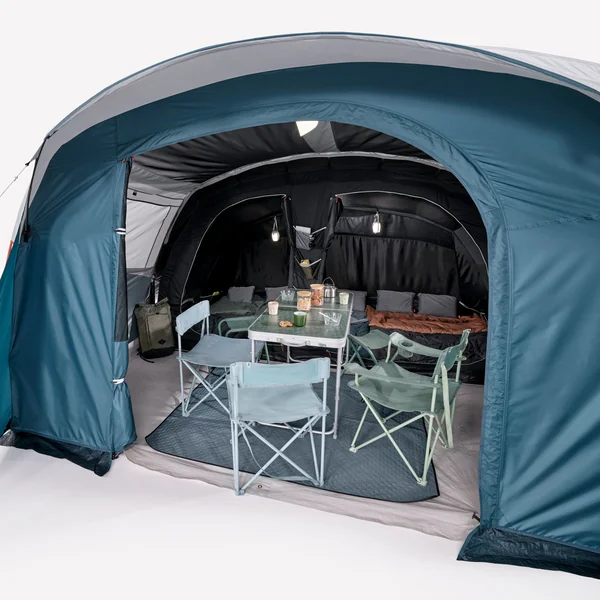 Tente à arceaux de camping - Arpenaz 5.2 F&B - Bleu - 5 Personnes - 2 Chambres