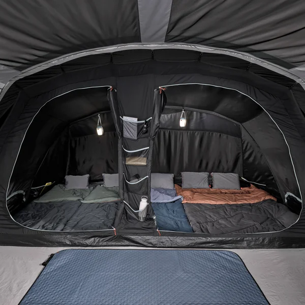 Tente à arceaux de camping - Arpenaz 5.2 F&B - Bleu - 5 Personnes - 2 Chambres