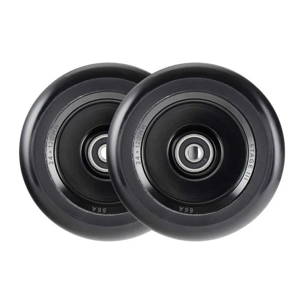 Tilt Durare Fullcore Roues Trottinette Pack de 2 Noir 120mm