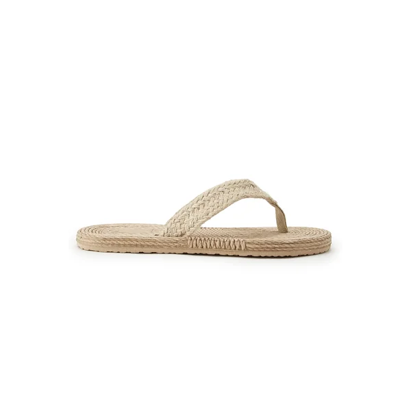 Tongs en paille