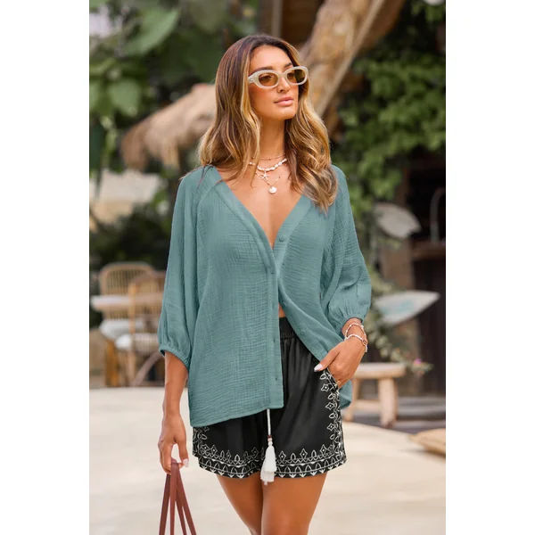 Top cover up bleu