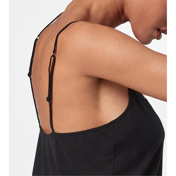 Top dentelle a bretelles fines Lazy Days Noir