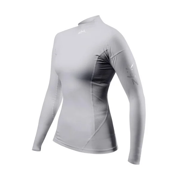 Top Eco Spandex Femme manches longues Gris