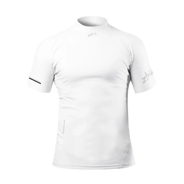 Top Eco Spandex manches courtes Blanc