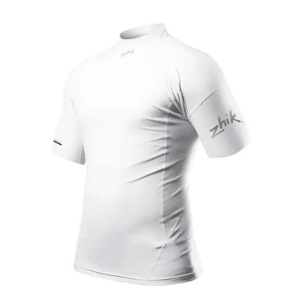 Top Eco Spandex manches courtes Blanc