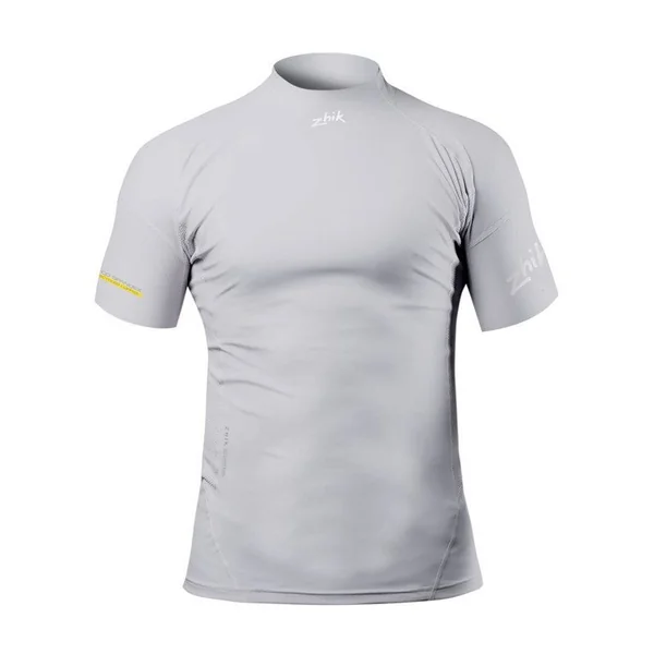 Top Eco Spandex manches courtes Gris