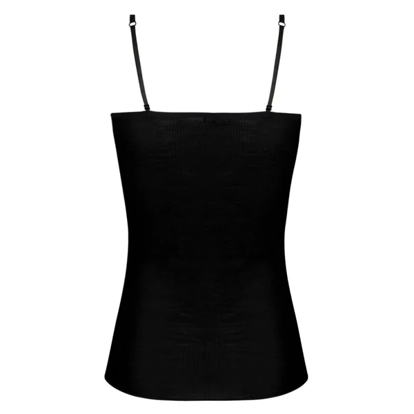 Top en laine et soie PLAISIR CARESSE noir
